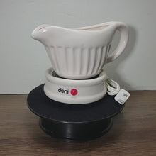 Load and play video in Gallery viewer, Deni Electric Ceramic Gravy Boat Warmer &amp; Base
