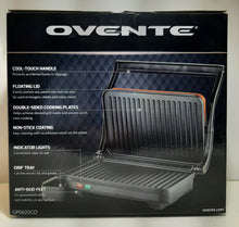 Load image into Gallery viewer, Ovente Electric Indoor Panini Press Grill with Non-Stick Double Flat Cooking Plate &amp; Removable Drip Tray - Masolut Superstore
