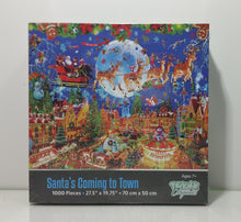 Load image into Gallery viewer, Santa&#39;s Coming to Town Holiday Christmas 1000 Piece Jigsaw Puzzle
