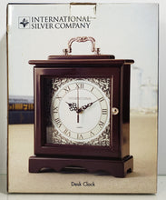 Load image into Gallery viewer, International Silver Company Mantle/Desk Quartz Clock
