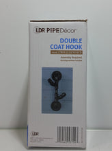 Load image into Gallery viewer, Vertical Industrial Pipe Coat Rack by Pipe Decor Wall Mounted
