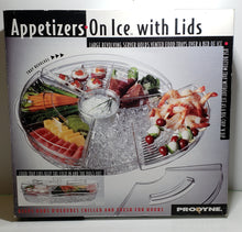 Load image into Gallery viewer, Prodyne Appetizers On Ice with Lids, 16&quot;, Clear
