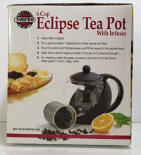 Load image into Gallery viewer, Norpro Eclipse 6-Cup Teapot

