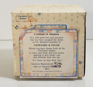 Nathaniel and Nellie... It's Twice As Nice with You Cherished Teddies 950513