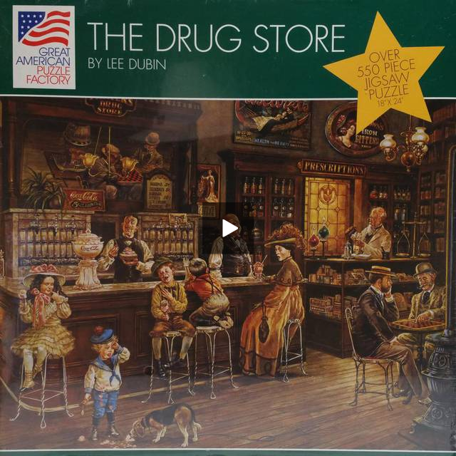 The Drug Store By Lee Dubin - 500 Piece Puzzle - Masolut Superstore