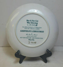 Load image into Gallery viewer, Not A Fat Cat Was Stirring  Garfield’s Christmas Plate with Stand - Masolut Superstore
