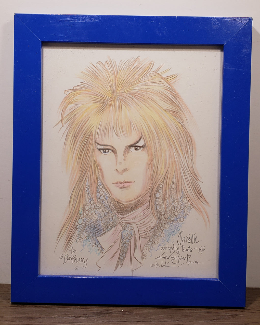 Labyrinth The Goblin King Original Art 8.5x11 Sketch - Created by Guy Gilchrist