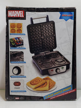 Load image into Gallery viewer, Marvel MVA-281 Waffle Maker, Unit: 13&quot; x 9.7&quot; x 4&quot;, Black
