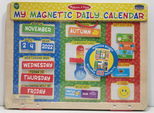 Load image into Gallery viewer, Melissa &amp; Doug My First Daily Magnetic Activities Calendar For Kids

