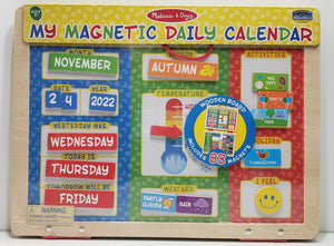 Melissa & Doug My First Daily Magnetic Activities Calendar For Kids