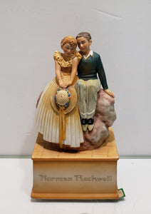 Schmid Norman Rockwell Collection Music Box Series "On Top of the World"