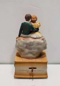 Schmid Norman Rockwell Collection Music Box Series "On Top of the World"