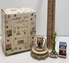 Load image into Gallery viewer, Cherished Teddies………. Mail Box, Light Post, and Water Fountain
