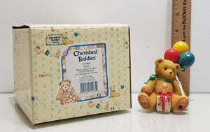 Cherished Teddies Nina "Beary Happy Wishes" Figurine