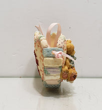 Load image into Gallery viewer, Cherished Teddies &quot;Boy and Girl Bears Heart Basket&quot; Figurine

