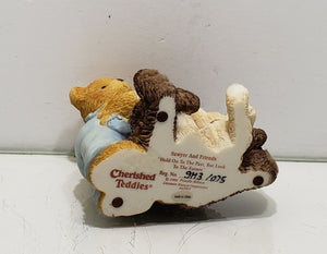 1999 Cherished Teddies "SAWYER & FRIENDS" figurine #662003