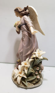 Grandeur Noel 12 1/2” Porcelain Angel Christmas Collector Edition 2003