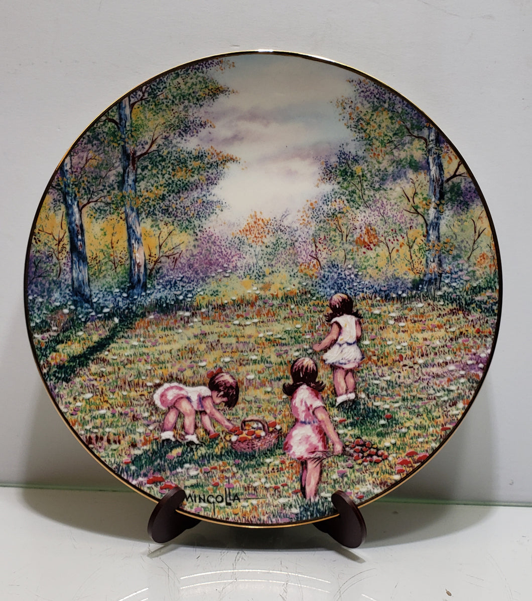 Dominic Mingolla “Picking Flowers” Calhoun Collector Plate