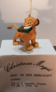 Disney Christmas Magic Simba w/Gift Ornament