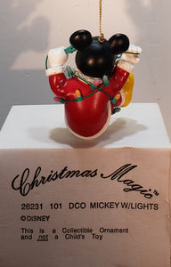 Disney Christmas Magic Mickey w/Lights Ornament