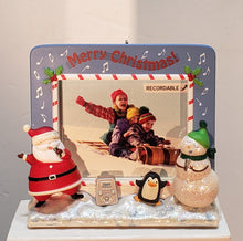 Load image into Gallery viewer, North Pole Karaoke Photo Holder Recordable 2009 Hallmark Ornament - QSR4515

