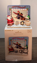 Load image into Gallery viewer, North Pole Karaoke Photo Holder Recordable 2009 Hallmark Ornament - QSR4515
