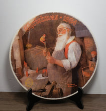 Load image into Gallery viewer, Norman Rockwell 1984 Christmas Plate &quot;Santa in His Workshop&quot;
