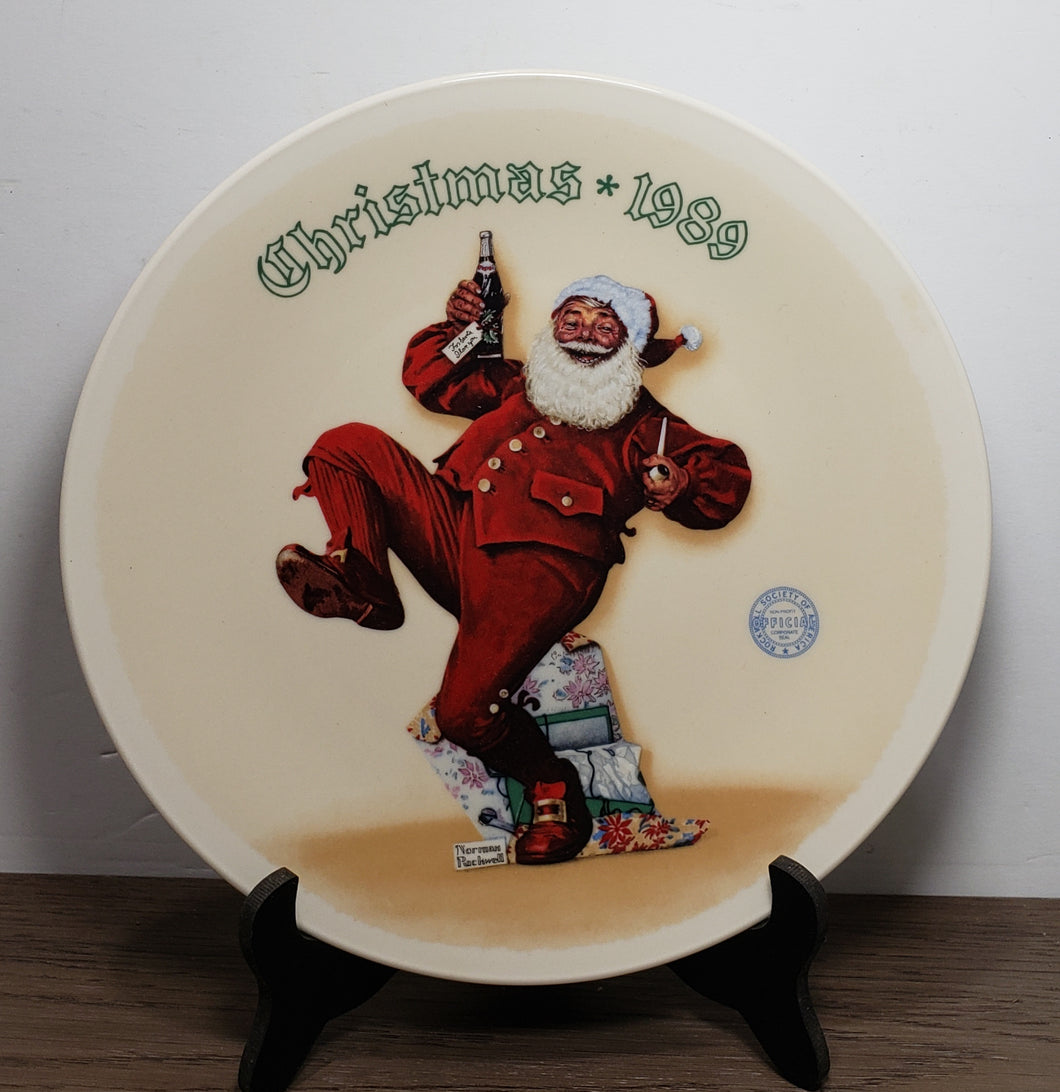 Norman Rockwell 1989 Christmas Plate 