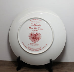 I Love Lucy Hamilton Collection Plate 1989 “California,Here We Come”