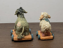 Load image into Gallery viewer, Cherished Teddies 912867 Sheep/Donkey Pull-Toy Nativity Figurines 1993
