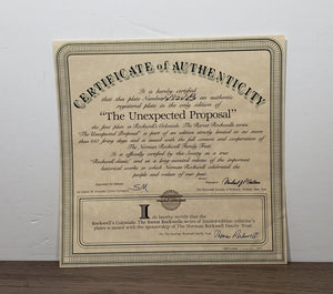 "The Unexpected Proposal" from Rockwells Colonials: The Rarest Rockwells