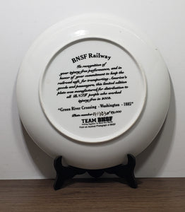 Limited Edition 1885 Washington "Green River Crossing" Railway Collector's Plate