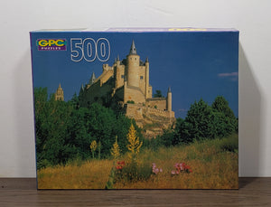 Vantage GPC 500 Piece Jigsaw Puzzle Scenic Scape Series; Castle Alzar, Spain