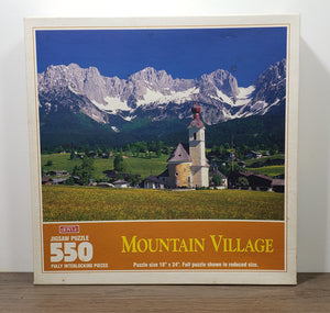 Hoyle Product, 550 Piece, "Mountain Village" Puzzle