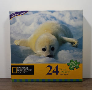 National Geographic Society, 24 Piece, "Harp Seal Pup" Puzzle