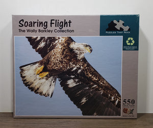 Soaring Flight, 550 Piece Eagle Puzzle, Made in USA for ADULTS