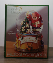 Load image into Gallery viewer, Lifestyle Studios Holiday Collection Musical Waterglobe Plays Silent Night
