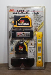 Laser Level and Quik Read Tape Measure Combo