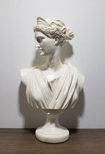 Load image into Gallery viewer, Design Toscano PD72519 Diana of Versailles Bonded Marble Resin Sculptural Bust, White
