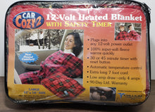 Load image into Gallery viewer, Car Cozy 2 - 12-Volt Heated Travel Blanket (Red Plaid, 58&quot; x 42&quot;)
