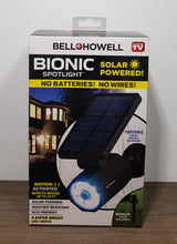 Load image into Gallery viewer, Bell+Howell Bionic Spotlight ASON TV LED Solar Outdoor Lights with Motion Sensor Super Bright Outdoor Solar Lights Waterproof Landscape Lighting for Yard
