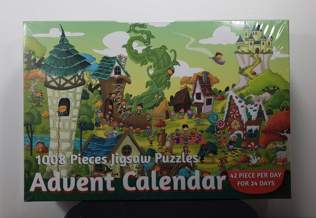 Advent Calendar 2023, Christmas Scene Jigsaw Puzzles 24 Days Countdown Calendars for Kids
