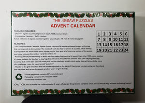 Advent Calendar 2023, Christmas Scene Jigsaw Puzzles 24 Days Countdown Calendars for Kids