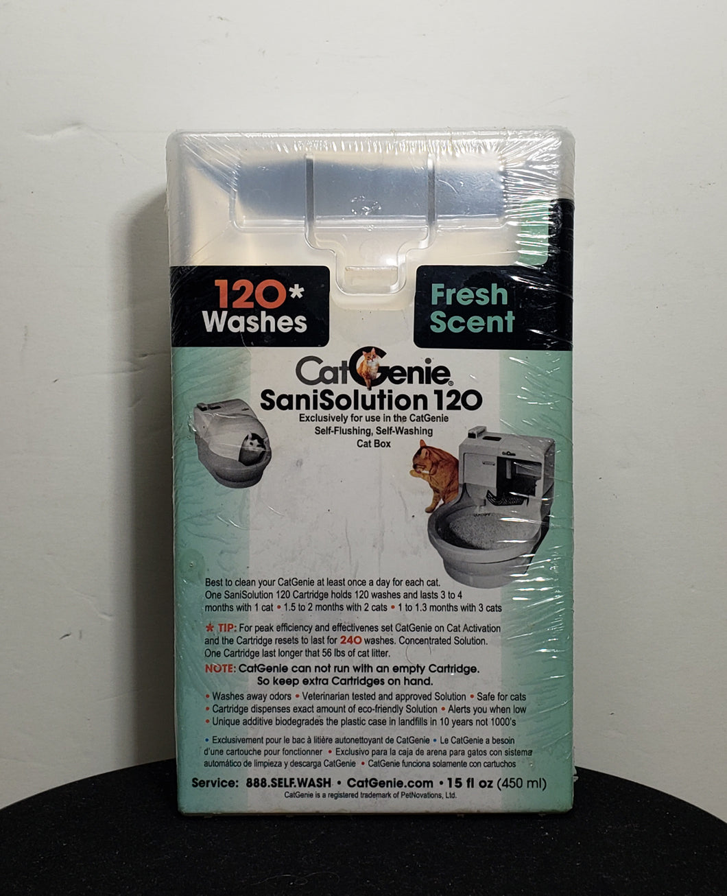 CatGenie SaniSolution 120 Self-Cleaning Litter Box Fresh Scent