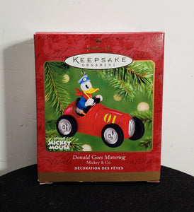 Hallmark "Donald Goes Motoring" Christmas Ornament 2001