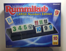 Load image into Gallery viewer, Pressman Rummikub Large Numbers Edition - The Original Rummy Tile Game Blue, 5&quot;
