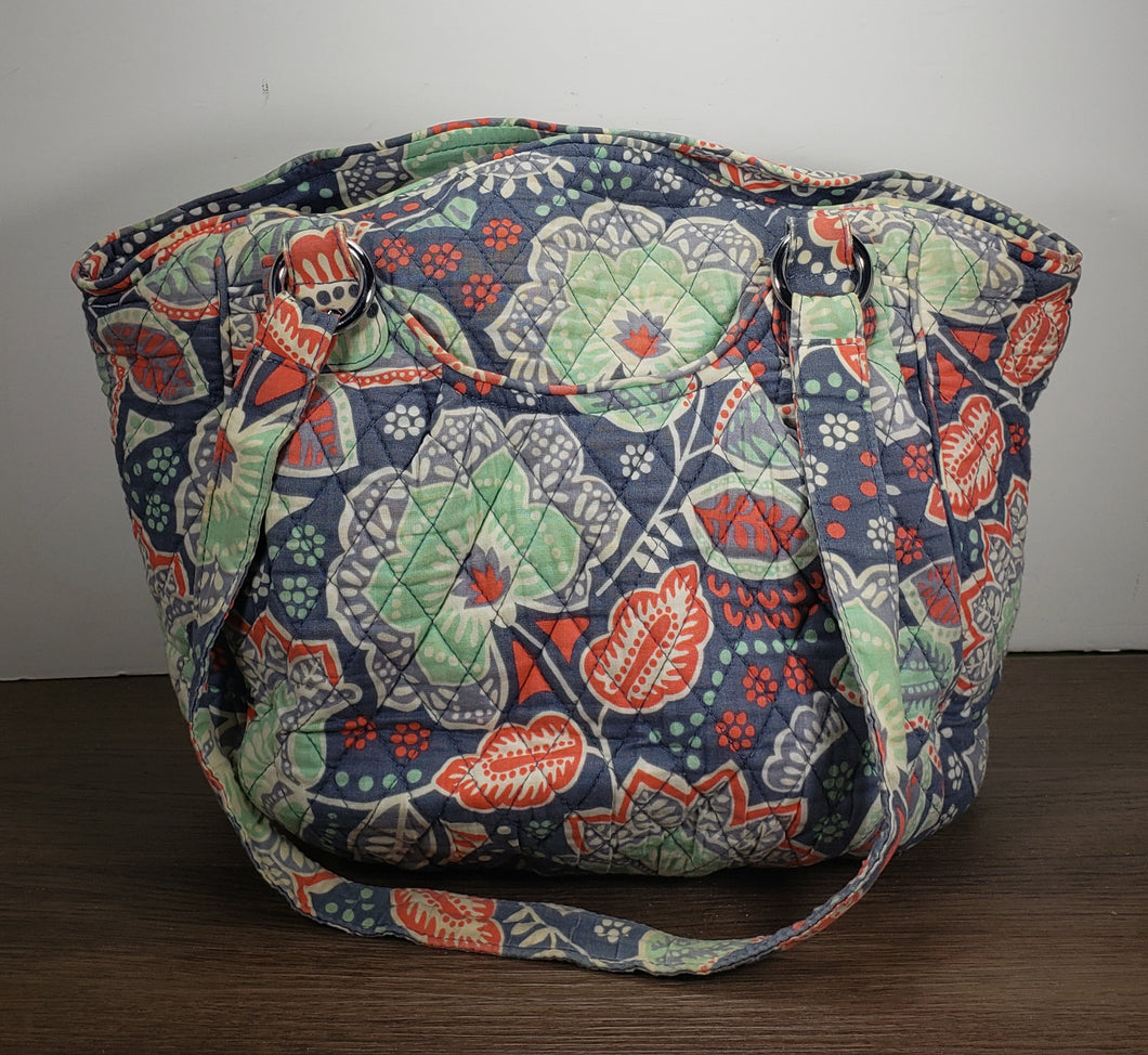 Vera Bradley Glenna Shoulder Bag Purse Pockets Nomadic Floral Pattern