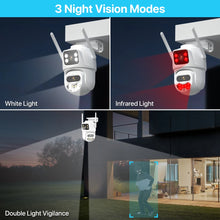 Load image into Gallery viewer, Dual Lens Dual Screen IP Camer 4K 8MP or 4MP HD PTZ WiFi Security Camera
