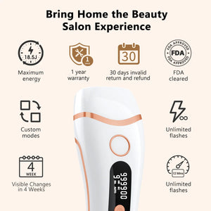 IPL Epilator Flashes Laser Hair Removal Painless Permanent