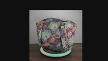 Load and play video in Gallery viewer, Vera Bradley Glenna Shoulder Bag Purse Pockets Nomadic Floral Pattern
